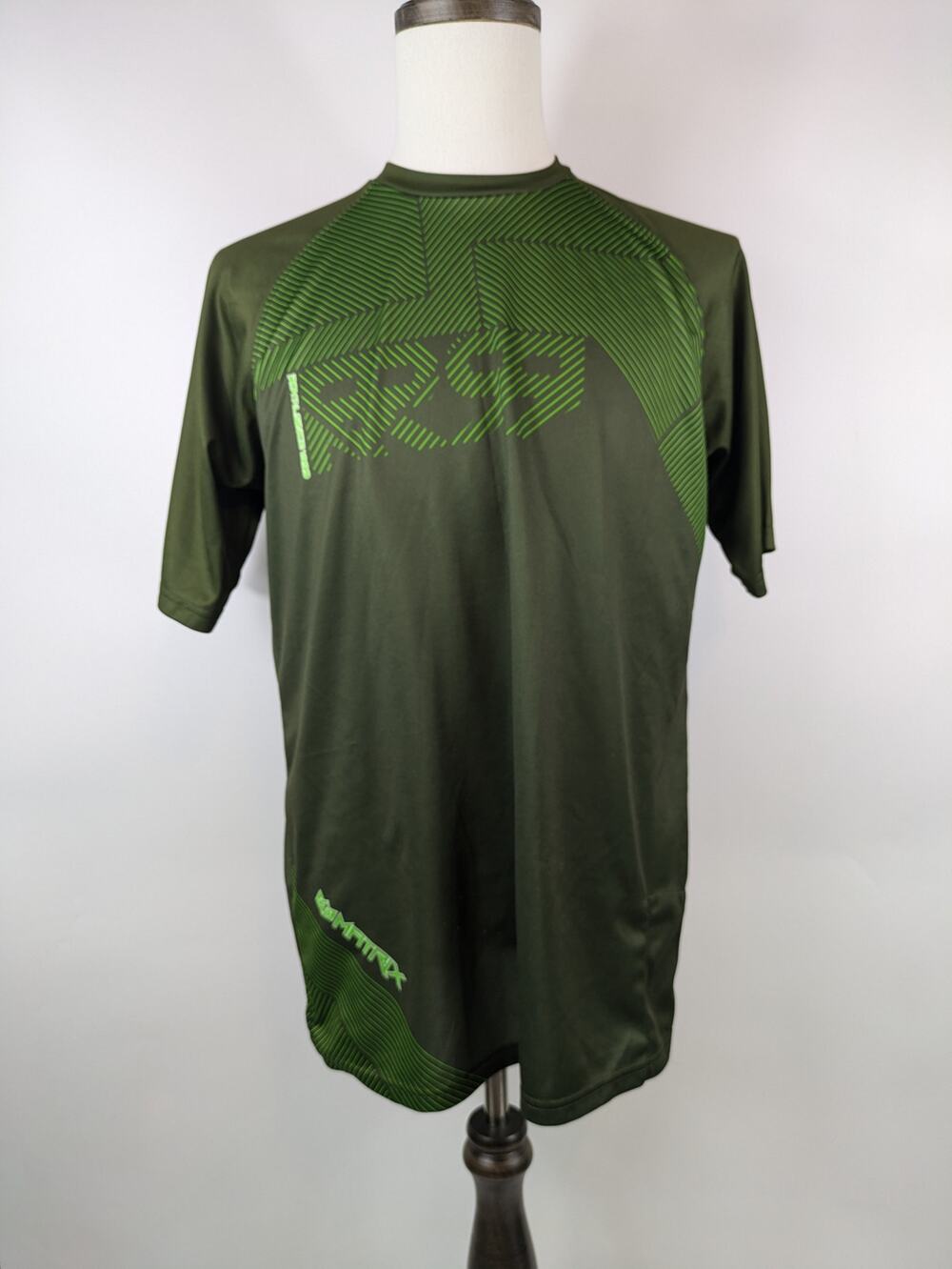 Royal Racing Mens L Shirt Green Athletic Performance Extreme Sports Cycling Top
